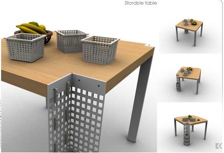 table de rangement, panier et table, optimisation espace, solution de rangement cuisine, panier de rangement, rangement cuisine