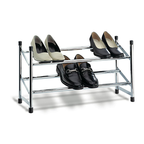 Range-chaussures métallique extensible et empilable Range-chaussures métallique extensible et empilable