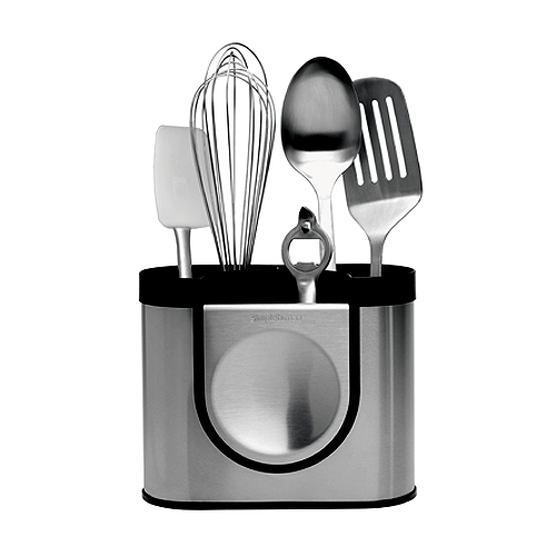 Porte-ustensiles en métal avec repose-spatule, range-ustensiles en méta, pot à ustensiles en métal Porte-ustensiles en métal avec repose-spatule, range-ustensiles en méta, pot à ustensiles en métal