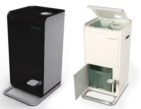 poubelle de cuisine design pour le tri, poubelle design de cuisine pour le tri, poubelle de recyclage, poubelle métallique