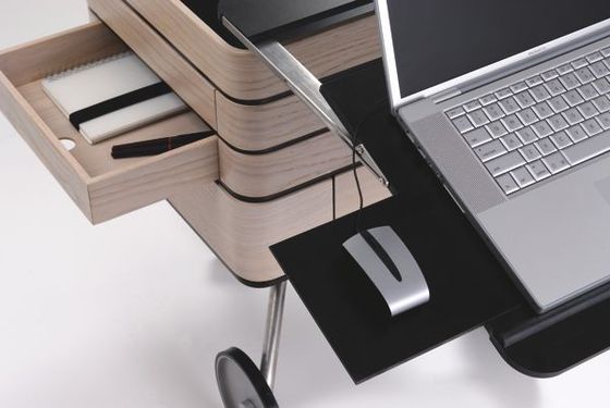 Un bureau mobile design et modulaire