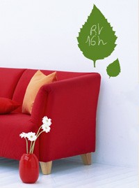 Sticker végétal ardoise bio, sticker design vert, sticker deco nature bio, messages, autocollant feuilles vert Sticker végétal ardoise bio, sticker design vert, sticker deco nature bio, messages, autocollant feuilles vert