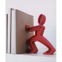 Serre-livre design rouge Serre-livre design rouge