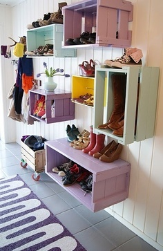 Casier en bois pour chaussures Casier en bois pour chaussures
